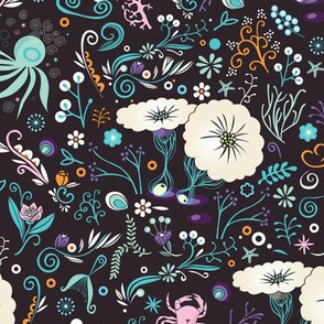 Subsea floral pattern