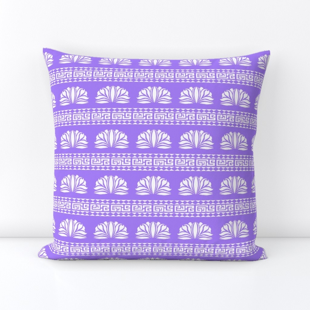 LOTUS STRIPE Violet and White