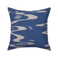 Indigo Ikat Waves