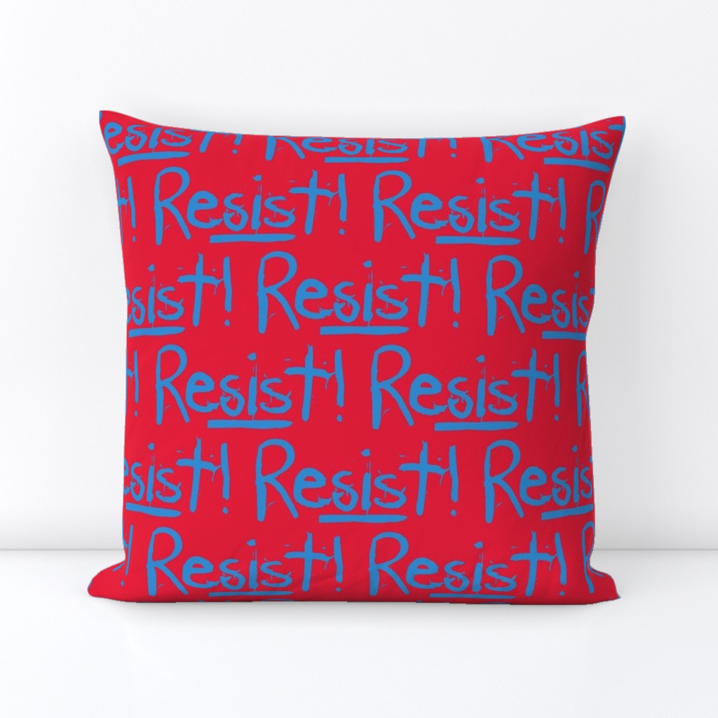 Resist in Blue &  Red