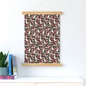 basset hound floral dog fabric basset hound fabrics