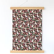 basset hound floral dog fabric basset hound fabrics