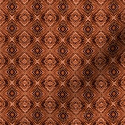 Liquid Warm Brown Diamond Brocade