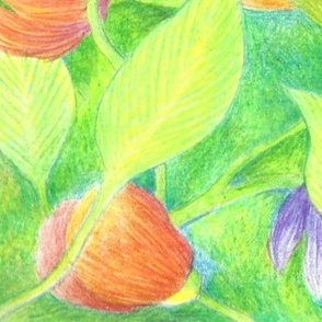 Spring floral napkin/pillow kit
