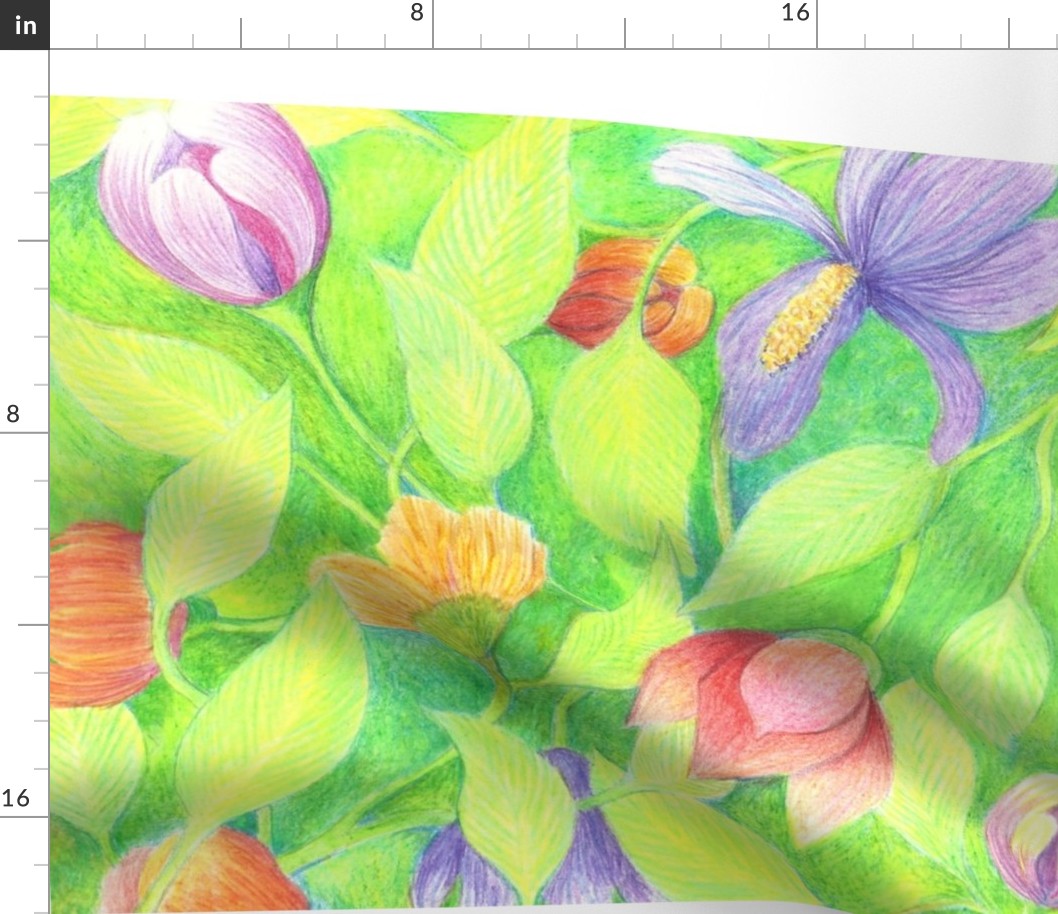 Spring floral napkin/pillow kit