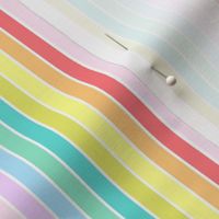 Rainbow Pastel Stripes (Mini 3-inch repeat)