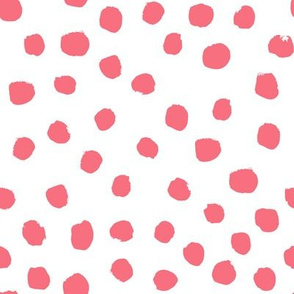 coral dots fabric nursery coral painted design