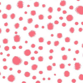 coral dots fabric coral dot design