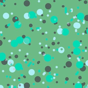 Speckles Splotches and Spots in Sage Green