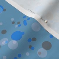 Speckles Splotches and Spots in Colonial Blue