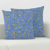 Speckles Splotches and Spots in Colonial Blue and Yellow