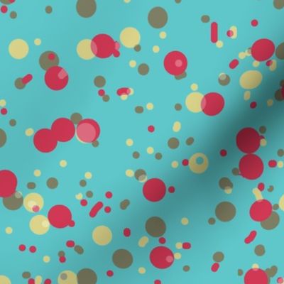 Speckles Splotches and Spots Aqua_and_Red