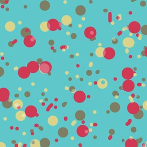 Speckles Splotches and Spots Aqua_and_Red