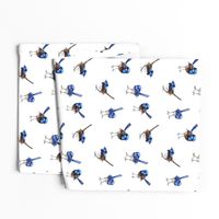 Lifesize Blue Wrens on White 2"