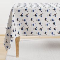 Lifesize Blue Wrens on White 2"