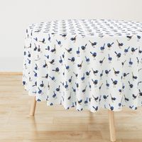 Lifesize Blue Wrens on White 2"