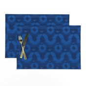 Moroccan bohemian dark navy blue and black