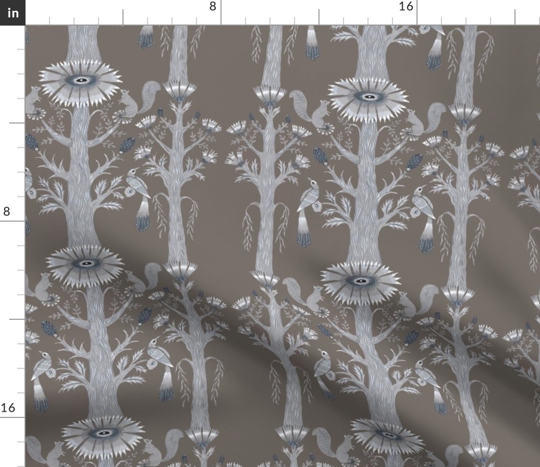 Grey Forest Floral