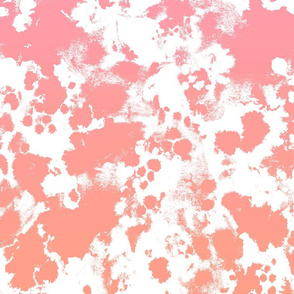 sophia ombre pink and coral painted fabric interior design fabric modern nursery fabric