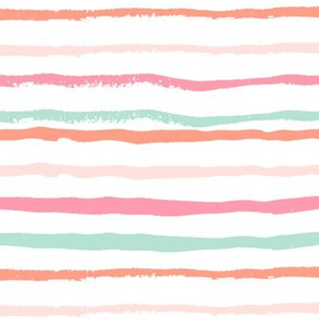 painted stripes fabric coral and pink stripes fabric