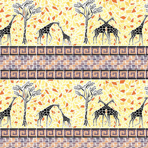 Giraffe Stripes Mosaic