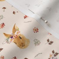 3.5" Autumn in the Woods Bunny - Ivory