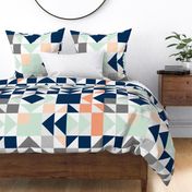 Half Square Triangle Quilt