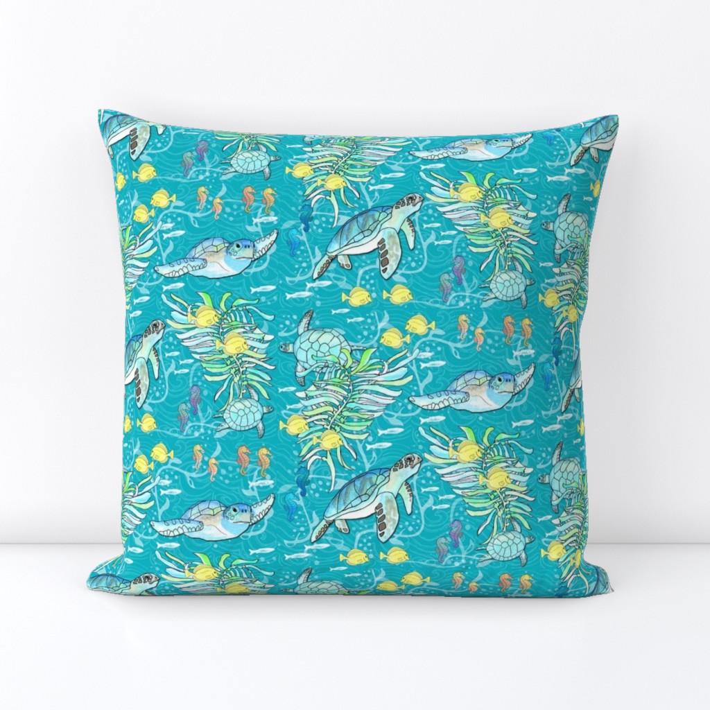 Aquatic Sea Friends, Teal