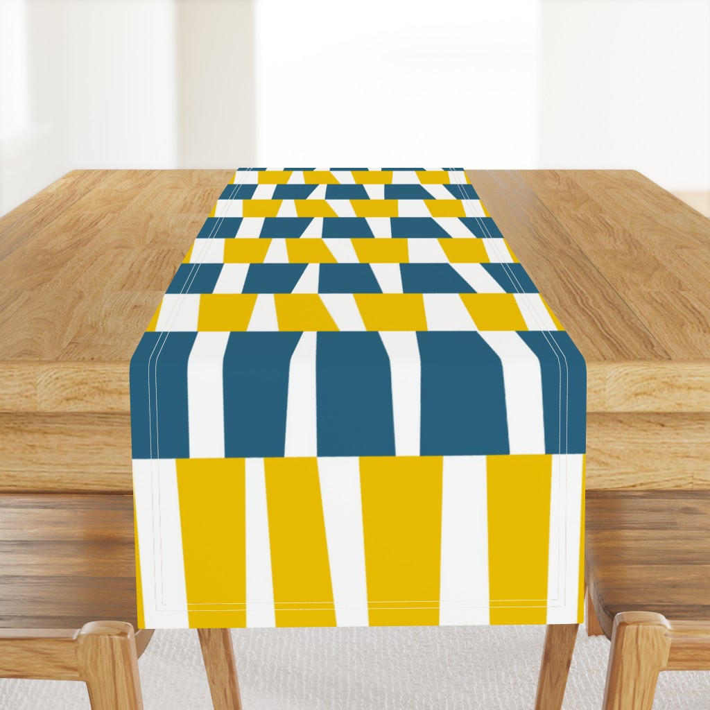 Modern Ocean: Stripes (Yellow & Blue)