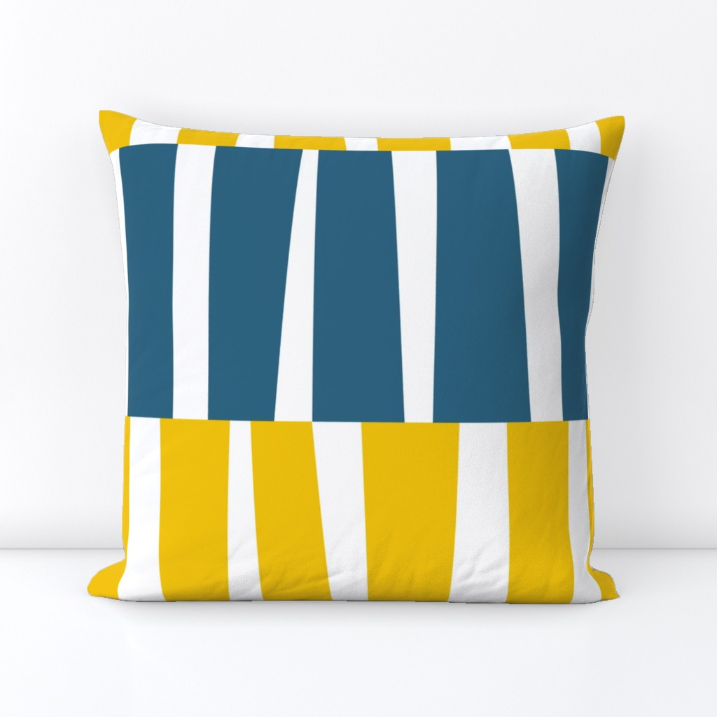 Modern Ocean: Stripes (Yellow & Blue)