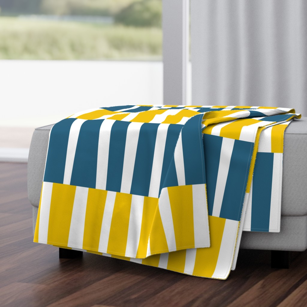 Modern Ocean: Stripes (Yellow & Blue)