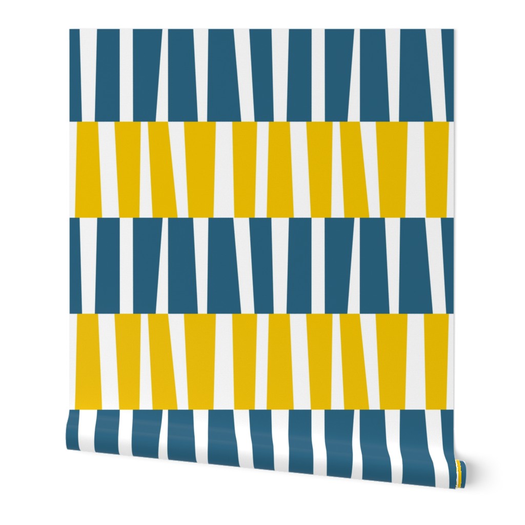 Modern Ocean: Stripes (Yellow & Blue)