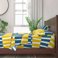 Modern Ocean: Stripes (Yellow & Blue)