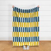 Modern Ocean: Stripes (Yellow & Blue)