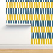 Modern Ocean: Stripes (Yellow & Blue)