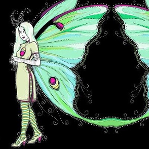 Luna moth fairy