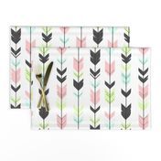 Arrow Feathers- pink, grey, Aqua, lime