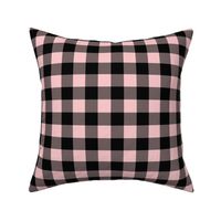 1" Buffalo Plaid- pink/black