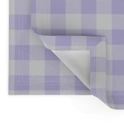 1" Buffalo Plaid- lilac and grey- lavender and gray