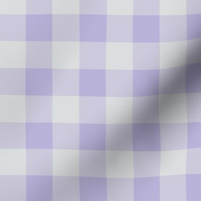 1" Buffalo Plaid- lilac and grey- lavender and gray