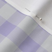 1" Buffalo Plaid- lilac and grey- lavender and gray