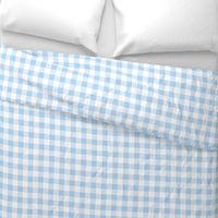 1" Buffalo Plaid- baby blue and white