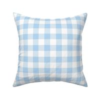 1" Buffalo Plaid- baby blue and white