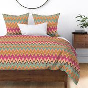 Retro chevron zigzag in brown and burgundy tones