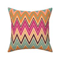 Retro chevron zigzag in brown and burgundy tones