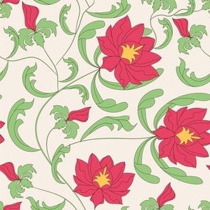 Floral chinese seamless pattern