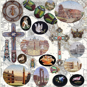 Omage to Italian Micro Mosaics; Full Sized