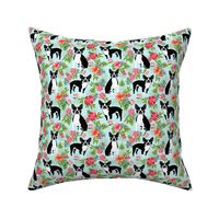 Boston Terrier hawaiian fabric 