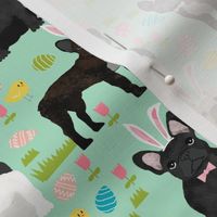 French Bulldog mixed coat Easter fabricmint