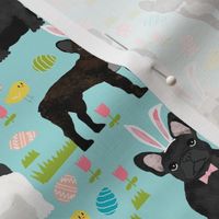 French Bulldog mixed coat Easter fabric